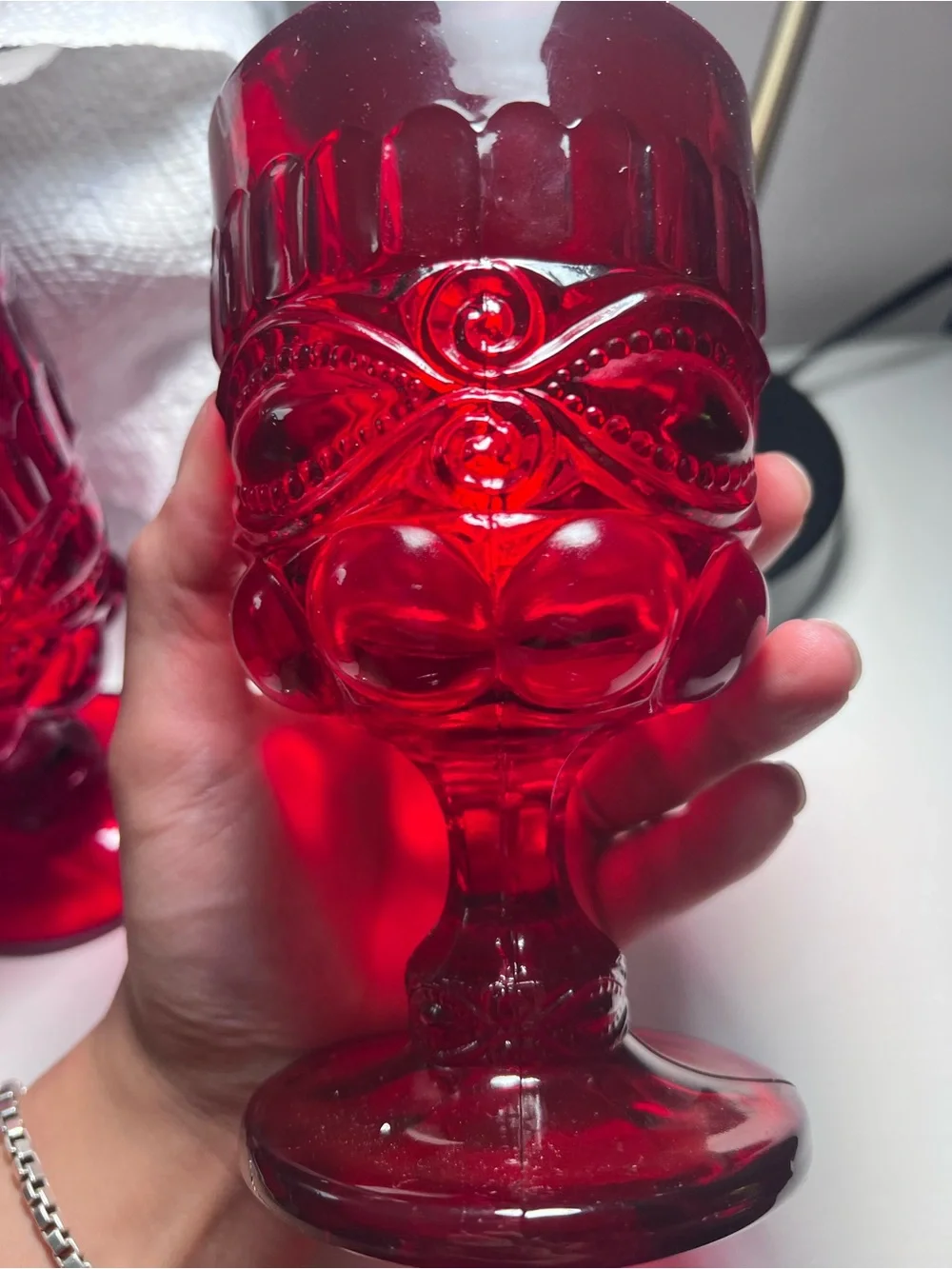 Ruby Red Vintage  Mosser or L.G. Wright 